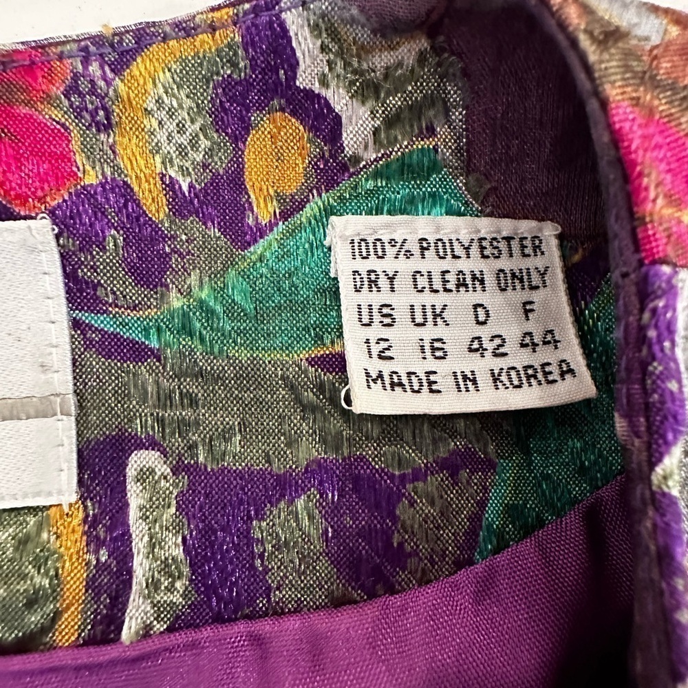 Vintage Albert Nipon For Talbots Bright Multicolo… - image 7